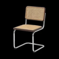 Stoelen|Ygo Sledestoel GUSTAV Beech Wood Canaletto / Chrome frame
