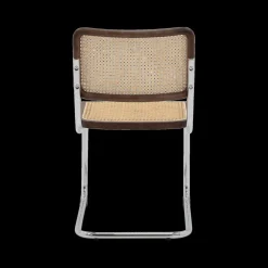 Stoelen|Ygo Sledestoel GUSTAV Beech Wood Canaletto / Chrome frame