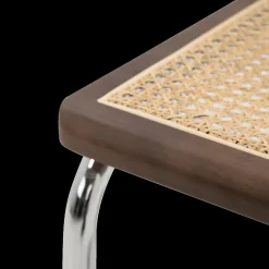 Stoelen|Ygo Sledestoel GUSTAV Beech Wood Canaletto / Chrome frame