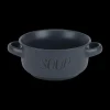Servies|Ygo Soepkom Tekst 'Soup' Dark Grey 47cl