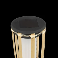 Lichtboxen & Lichtslingers|Ygo Solar Tuinfakkel BALIZA Bamboe Naturel