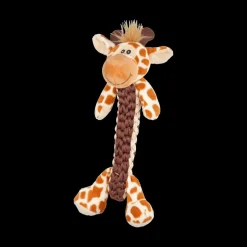 Huisdierspeelgoed|Ygo Speeltje SUZIE Koord Giraf Oranje
