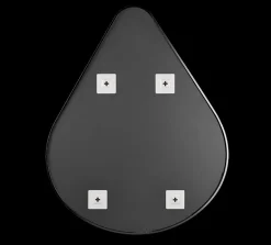 Spiegels|Spiegels|Ygo Spiegel BRITS Druppel Metaal Zwart