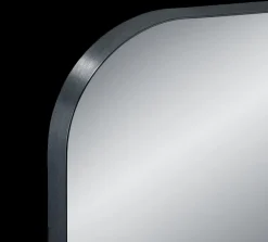 Spiegels|Spiegels|Ygo Spiegel BRITS Rechthoekig L Metaal Zwart