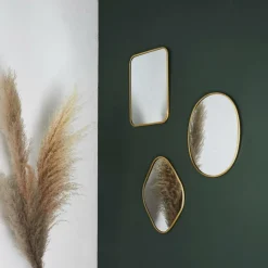 Spiegels|Spiegels|Ygo Spiegel CONTREZI Ovaal Met. Goud