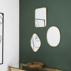 Spiegels|Spiegels|Ygo Spiegel CONTREZI Rechthoekig Met. Goud