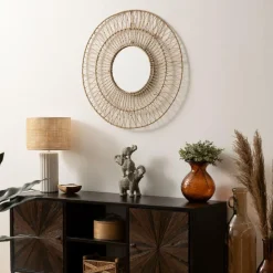Spiegels|Spiegels|Ygo Spiegel MIZLI Ø75 Touw Naturel
