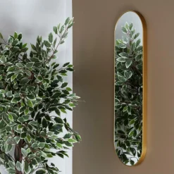 Spiegels|Spiegels|Ygo Spiegel XILIAM Hang. Ovaal Goud