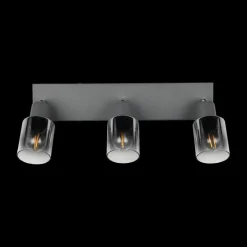 Wandlampen|Ygo Spot CADIZ 3Del. Met./Glas Antraciet