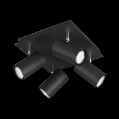 Spots|Ygo Spot MARLEY 4-Delig Metaal Zwart