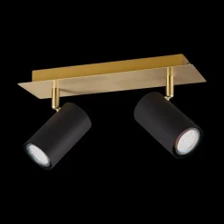 Spots|Ygo Spot MARLEY 2-Delig Metaal Zwart/Goud