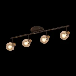 Spots|Ygo Spot OSIRA 4Del. Zwart/Glas Amber