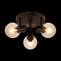 Spots|Ygo Spot OSIRA 3Del. Zwart/Glas Helder