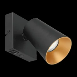 Spots|Ygo Spot SHARP 1Del. Met. Zwart/Goud