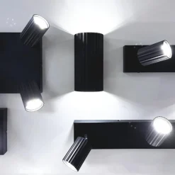 Spots|Ygo Spot SOKA 4Del. Metaal Zwart