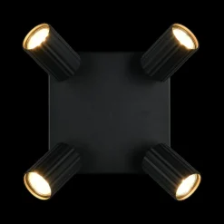 Spots|Ygo Spot SOKA 4Del. Metaal Zwart