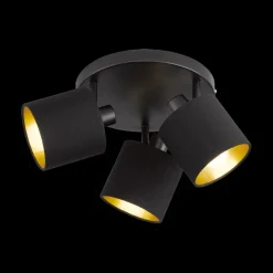 Spots|Ygo Spot TOMMY 3Del. Rnd Met. Mat Zwart