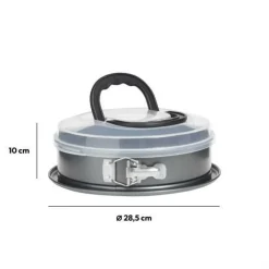 Bakaccessoires|Ygo Springvorm BAKERY M/Deksel Met. 26 cm