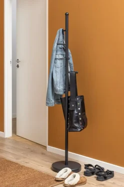 Kapstokken|Opbergen|Ygo Staande kapstok BODIL Zwart metaal