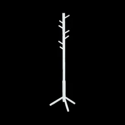 Kapstokken|Opbergen|Ygo Staande kapstok PRESTA Wit gelakt hout