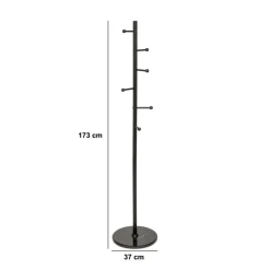 Kapstokken|Ygo Staankapstok BLACKMARBLE Metaal Zwart