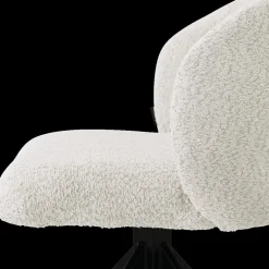 Stoelen|Ygo Stoel BALDER 180° Bouclé Ecru Pt Zwart