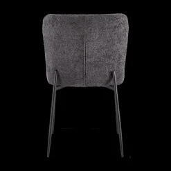 Stoelen|Ygo Stoel DORIEN Bouclé Donkergrijs