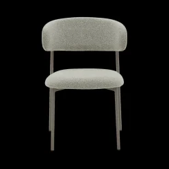 Stoelen|Ygo Stoel FJERRE Bouclé Grijs