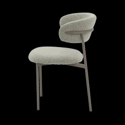 Stoelen|Ygo Stoel FJERRE Bouclé Grijs