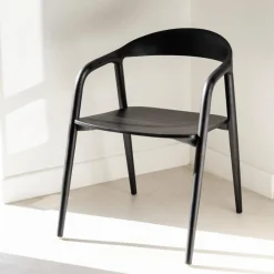 Stoelen|Ygo Stoel HJALMAR Ash Wood Black