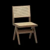 Stoelen|Ygo Stoel JAKI Ash Wood Walnut/Rotan