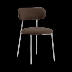 Stoelen|Ygo Stoel LYKKO Bruin/Chrome