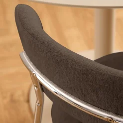 Stoelen|Ygo Stoel LYKKO Bruin/Chrome