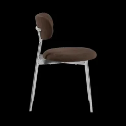 Stoelen|Ygo Stoel LYKKO Bruin/Chrome