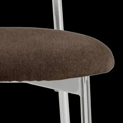 Stoelen|Ygo Stoel LYKKO Bruin/Chrome