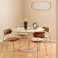 Stoelen|Ygo Stoel LYKKO Terracotta/Chrome