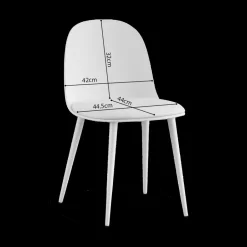 Stoelen|Ygo Stoel MALOU wit