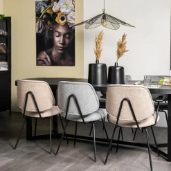 Stoelen|Ygo Stoel MEENA Grijs