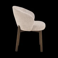 Stoelen|Ygo Stoel OKKE Juto Beige - Poot Smoked Oak