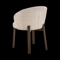 Stoelen|Ygo Stoel OKKE Juto Beige - Poot Smoked Oak