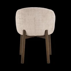 Stoelen|Ygo Stoel OKKE Juto Beige - Poot Smoked Oak