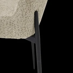 Stoelen|Ygo Stoel SARITA Bouclé Caffe Latte