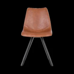 Stoelen|Ygo Stoel TILLY PU Cognac