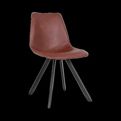 Stoelen|Ygo Stoel TILLY PU Donkerbruin