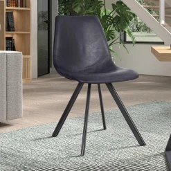 Stoelen|Ygo Stoel TILLY PU Zwart