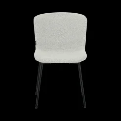 Stoelen|Ygo Stoel ZOEY Bouclé Lichtgrijs