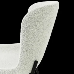 Stoelen|Ygo Stoel ZOEY Bouclé Lichtgrijs