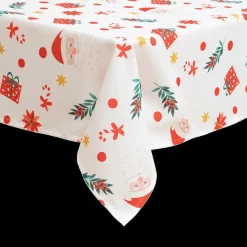 Tafellinnen & -Textiel|Ygo Tafelkleed OEKE 360 Wit/Rood/Groen