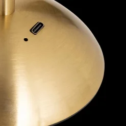 Tafellampen|Ygo Tafellamp ANATHE USB Metaal Goud