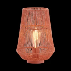 Tafellampen|Ygo Tafellamp BANJAR Met. Steenrood